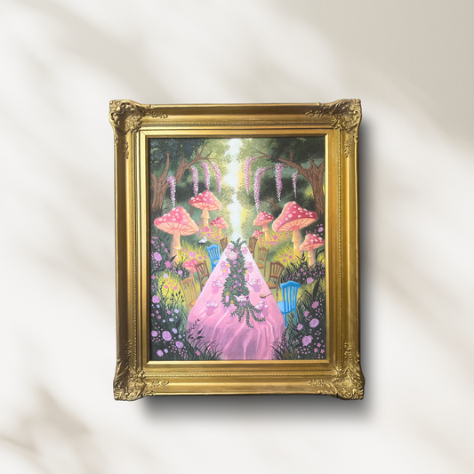 A Curious Tea Party - Original Hand Painted Collectors Piece