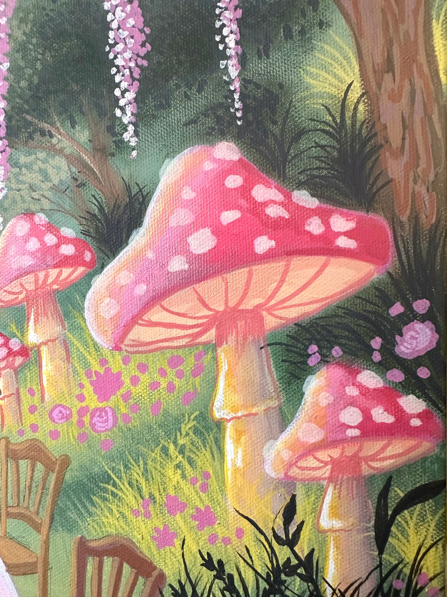 A Curious Tea Party - Original Hand Painted Collectors Piece
