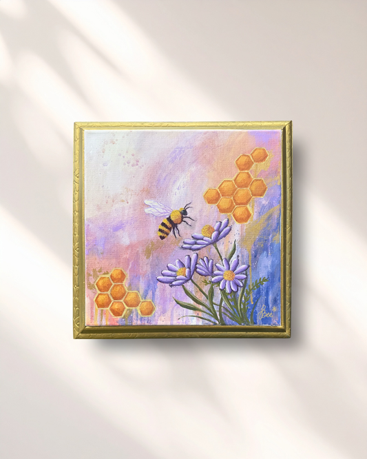 Honey Blossom - 12x12in Handpainted Original